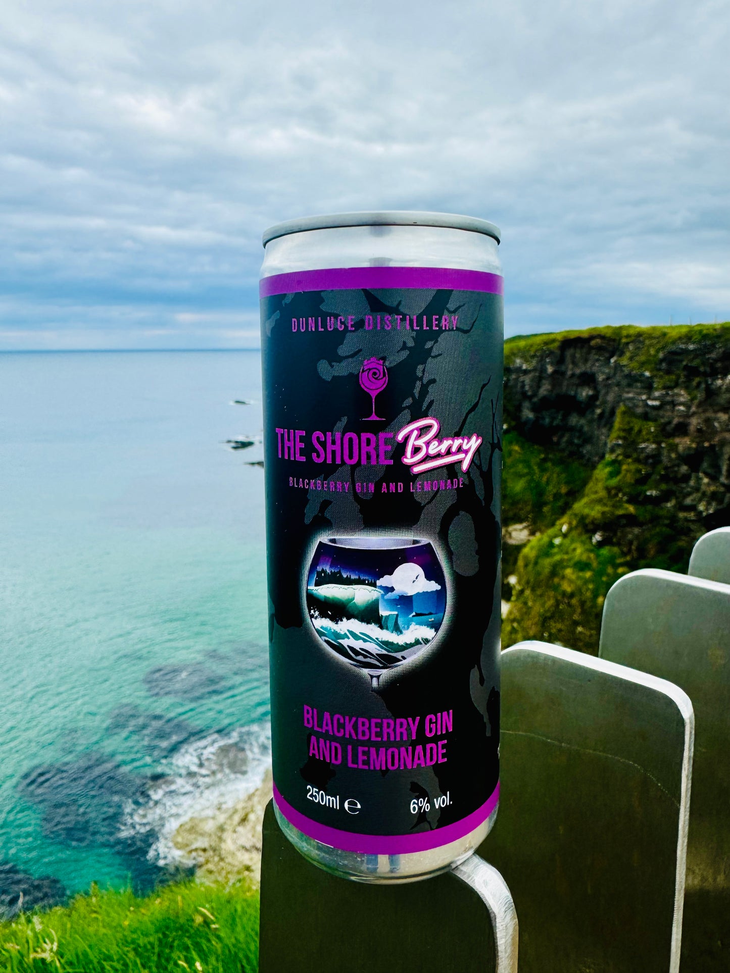 Dunluce Coolers - The Shore Berry Blackberry Gin and Lemonade