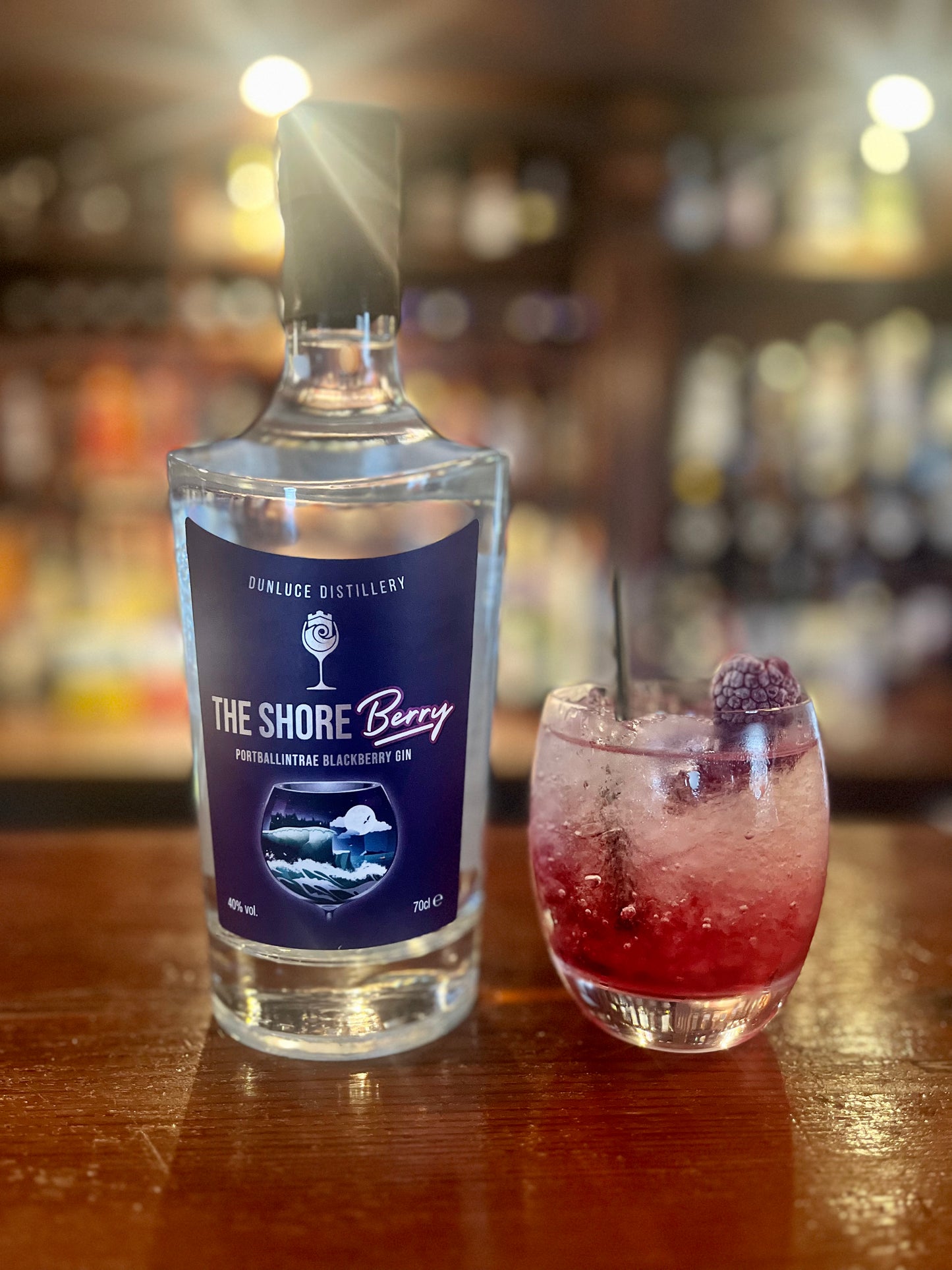 The Shore Berry Portballintrae Blackberry Gin at The Bushmills Inn